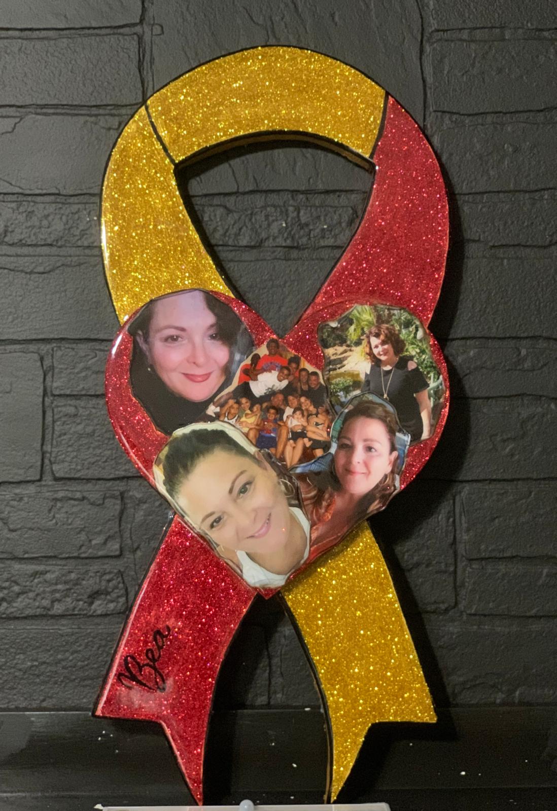 Custom Awareness Ribbon Art – Handmade Tribute